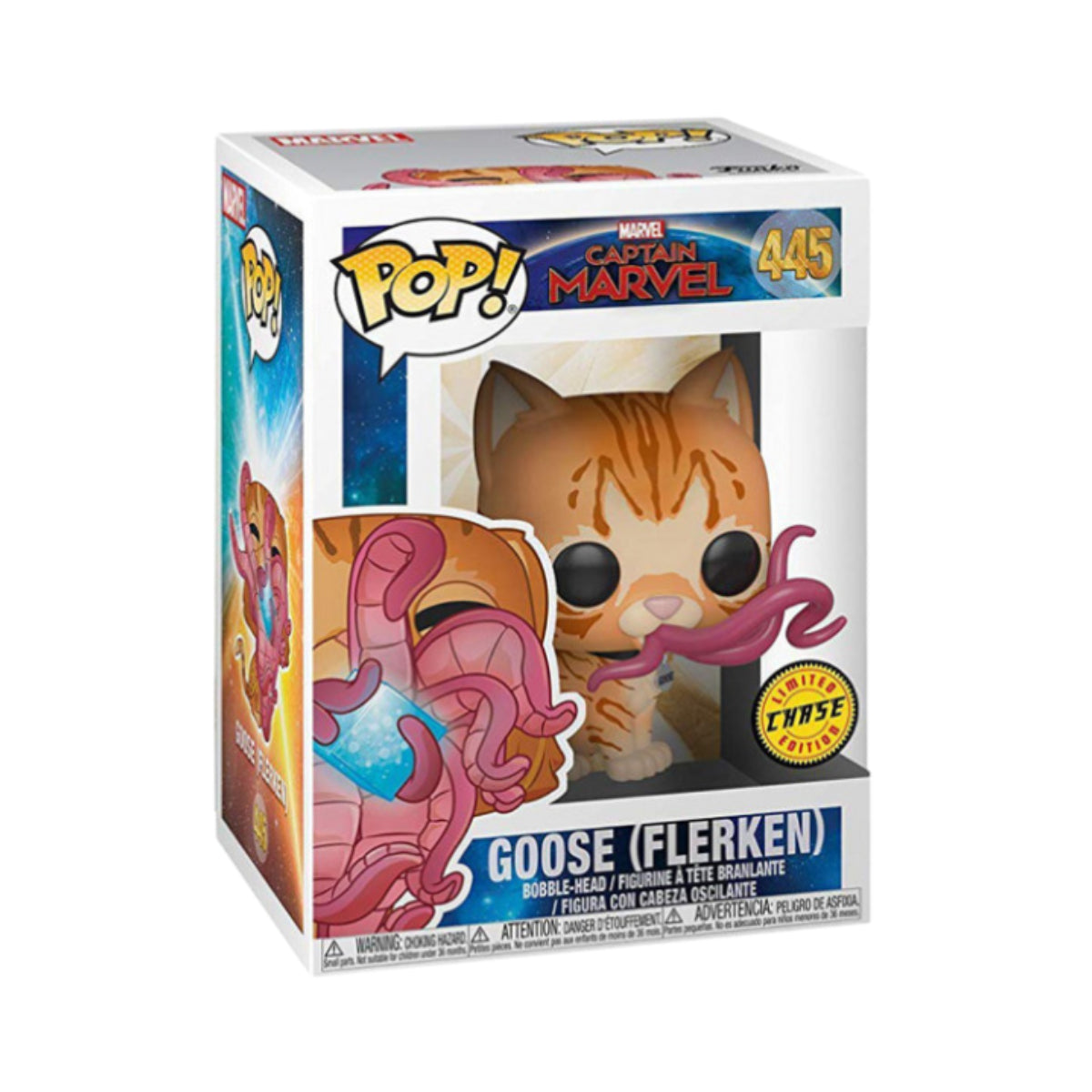 FUNKO POP CAPTAIN MARVEL 445 GOOSE FLERKEN CHASE