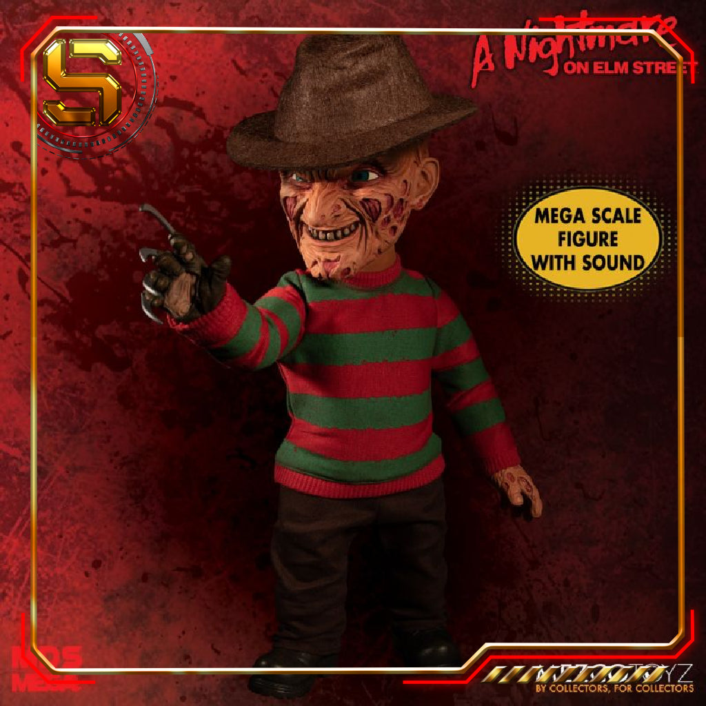 MEZCO MDS MEGA SCALE MOVIES NIGHTMARE ON ELM STREET TALKING FREDDY KRUEGER