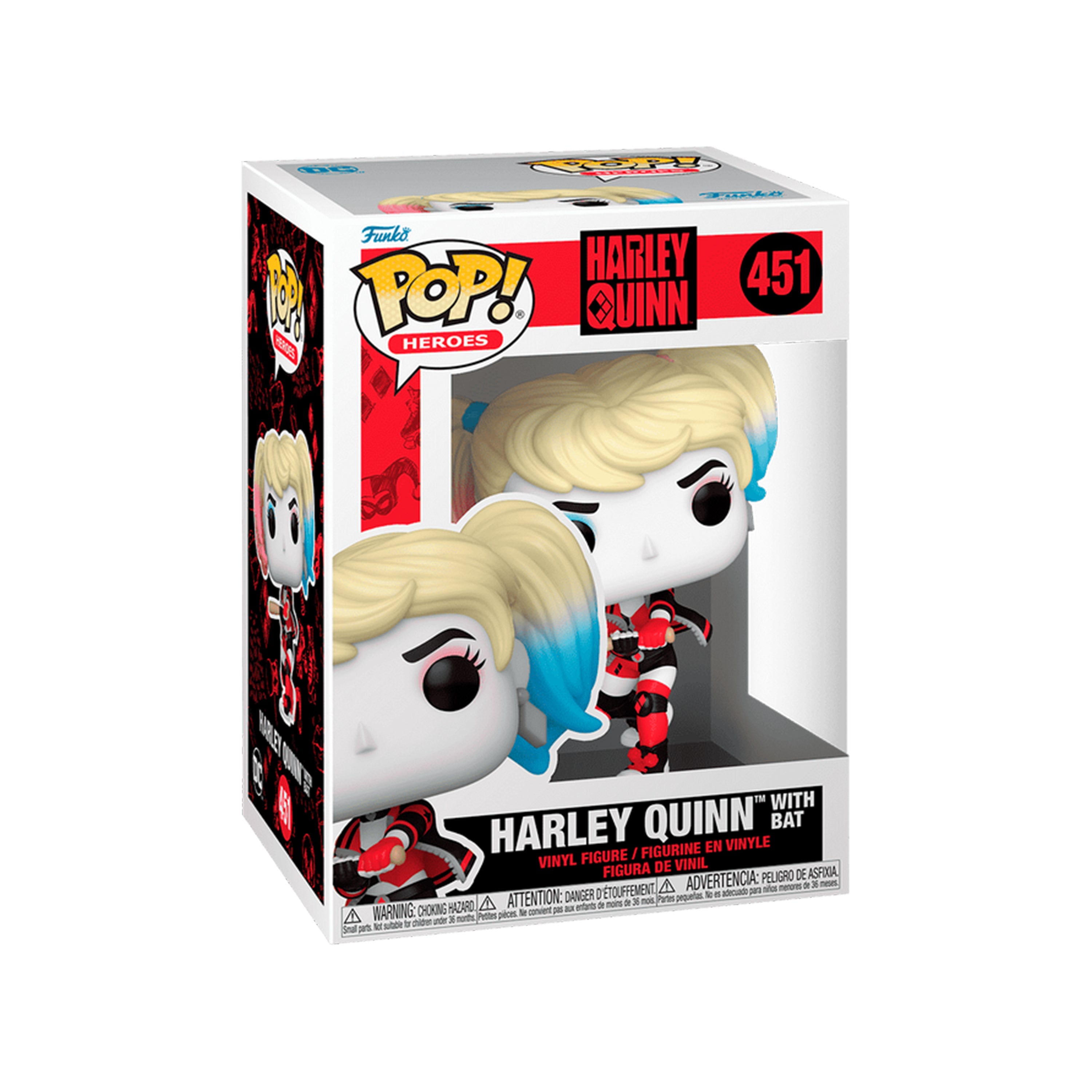 FUNKO POP DC HEROES BATMAN HARLEY QUINN WITH BAT 451