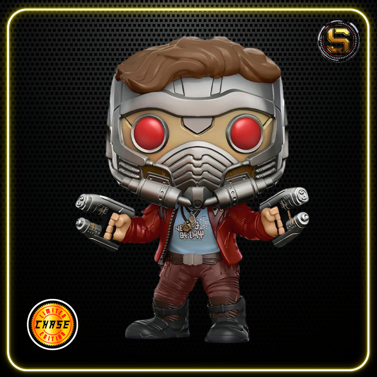 FUNKO POP MARVEL GUARDIANS OF THE GALAXY STAR-LORD 198 CHASE