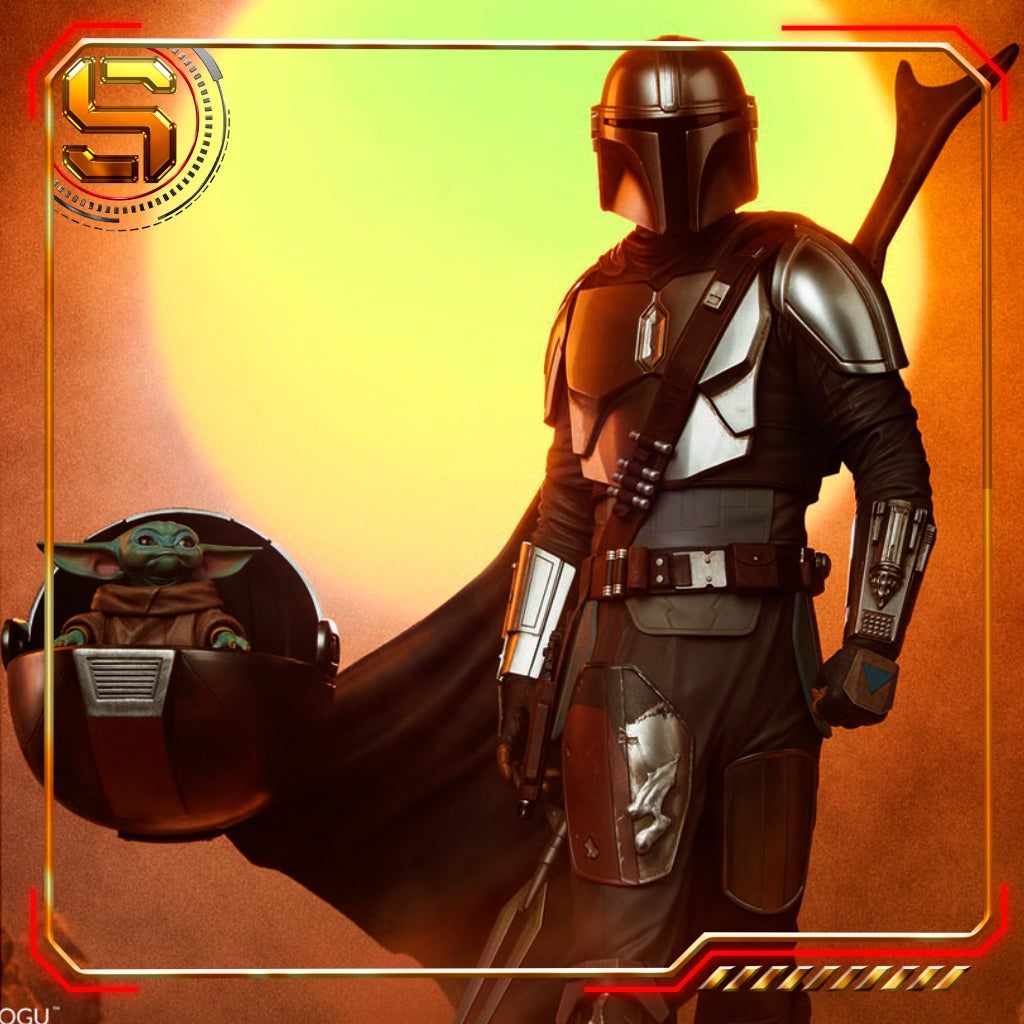 SIDESHOW STAR WARS: THE MANDALORIAN THE MANDALORIAN AND GROGU PREMIUM FORMAT FIGURE