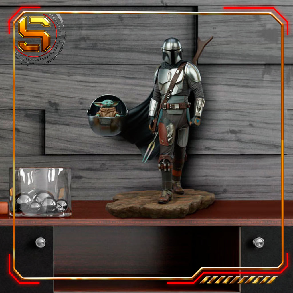 SIDESHOW STAR WARS: THE MANDALORIAN THE MANDALORIAN AND GROGU PREMIUM FORMAT FIGURE