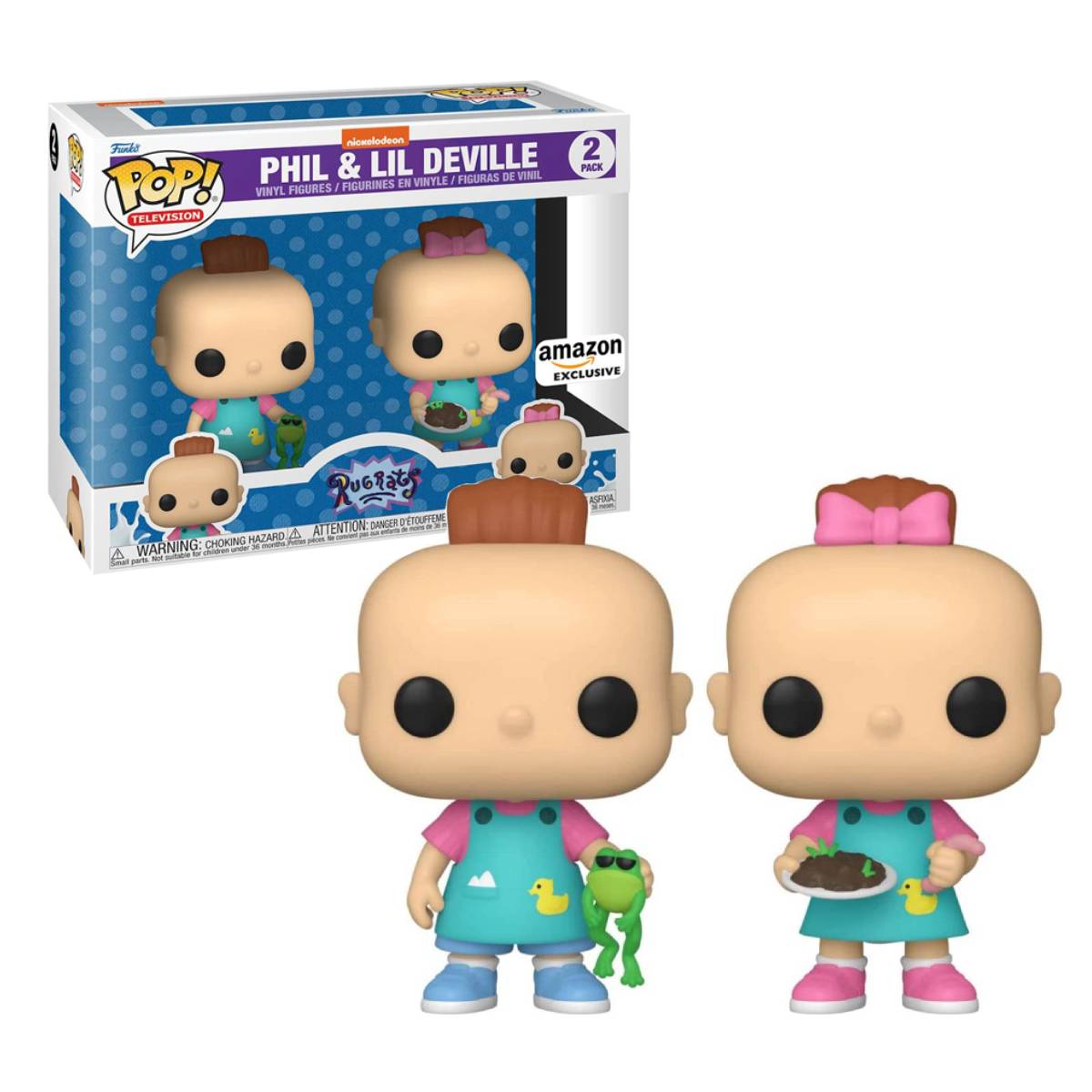 FUNKO POP ANIMATION NICKELODEON RUGRATS PHIL AND LIL DEVILLE 2 PACK