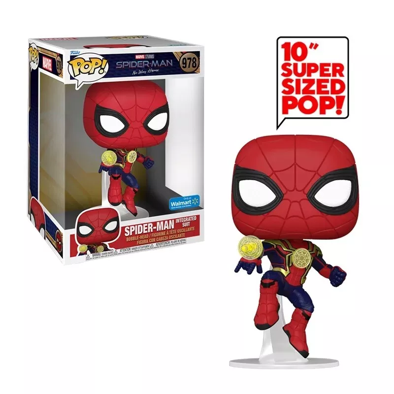 FUNKO POP JUMBO MARVEL STUDIOS SPIDERMAN NO WAY HOME SPIDERMAN INTEGRATED SUIT 978