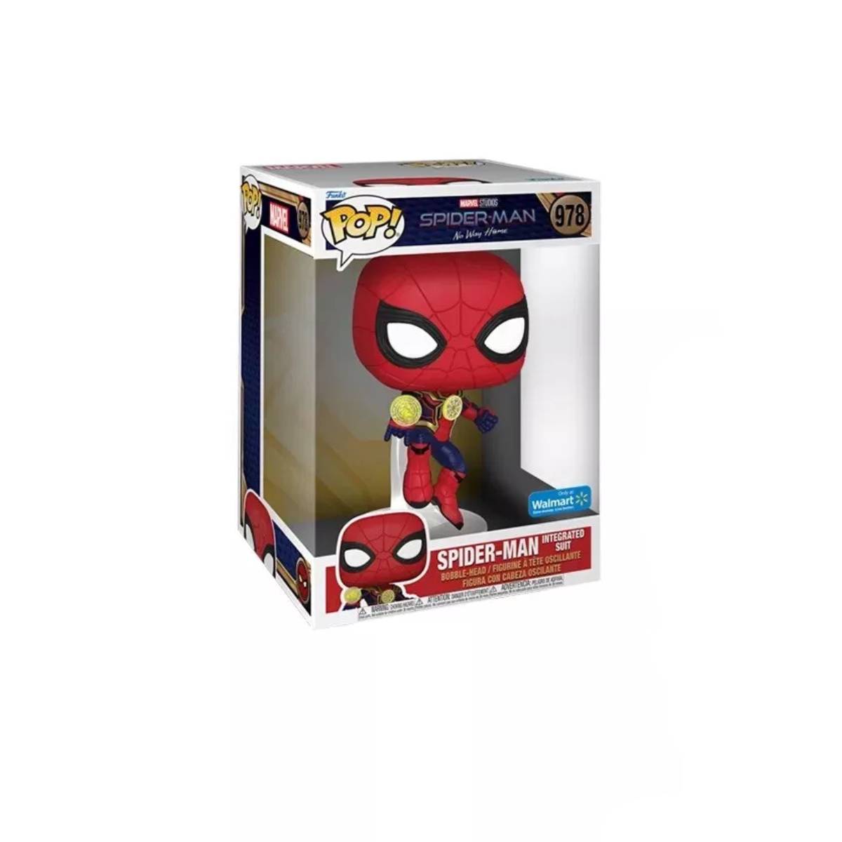 FUNKO POP JUMBO MARVEL STUDIOS SPIDERMAN NO WAY HOME SPIDERMAN INTEGRATED SUIT 978