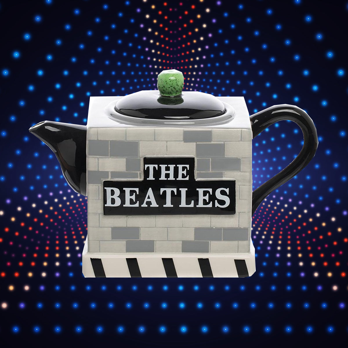 VANDOR ROCKS THE BEATLES SCULPTED CERAMIC TEAPOT
