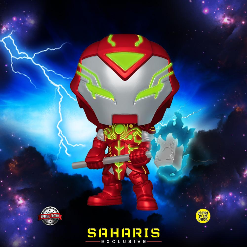 FUNKO POP MARVEL INFINITY WARPS IRON HAMMER 680 EDICION ESPECIAL BRILLA EN LA OBSCURIDAD EXCLUSIVO SAHARIS