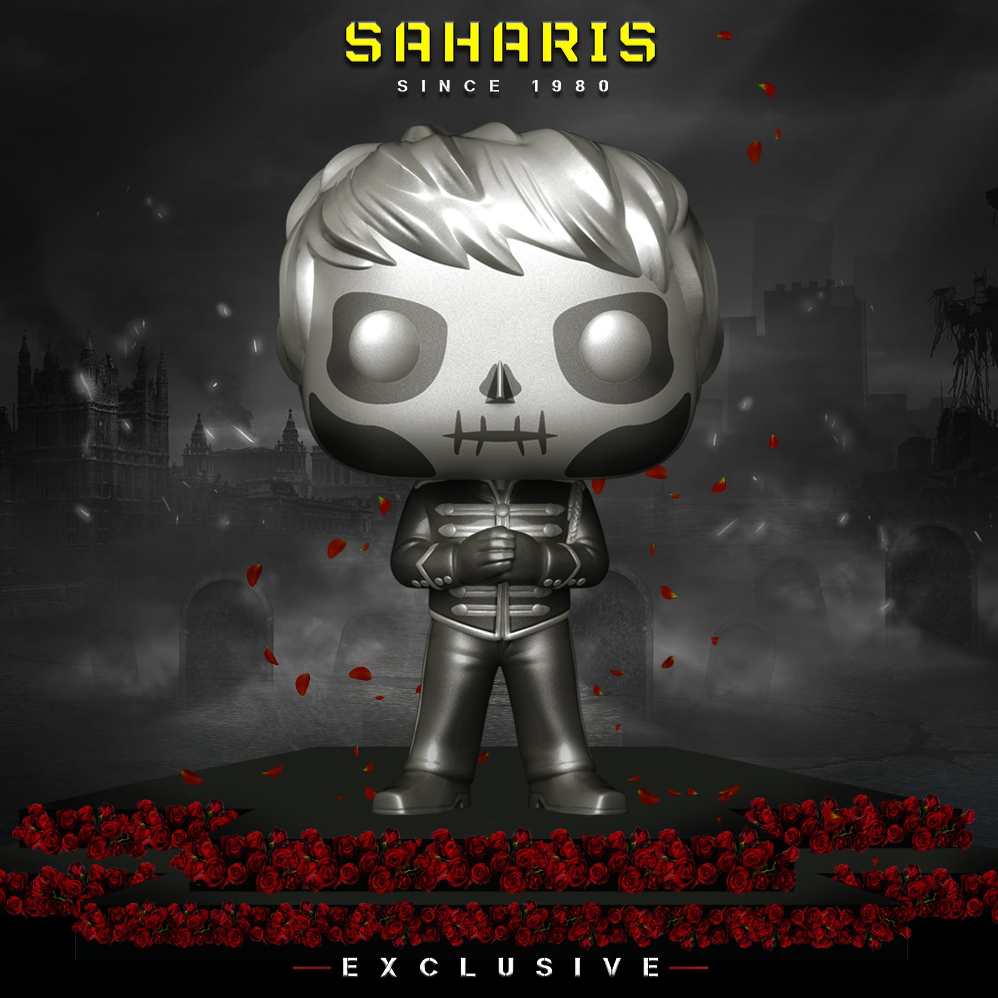 FUNKO POP ROCKS MCR MY CHEMICAL ROMANCE SKELETON GERARD WAY 41 EDICIÓN ESPECIAL EXCLUSIVO SAHARIS